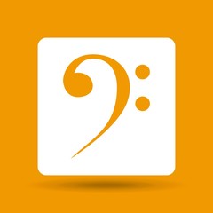 music note icon. Music and Sound design. Vector graphic