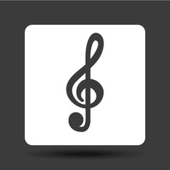 music note icon. Music and Sound design. Vector graphic