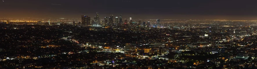 Türaufkleber Panorama der Innenstadt von Los Angeles © Tianyu Han