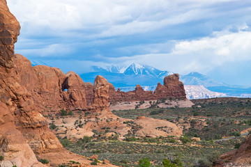 Fototapeta premium Scenery in Arches National Park in Utah
