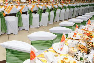 Served for a banquet table