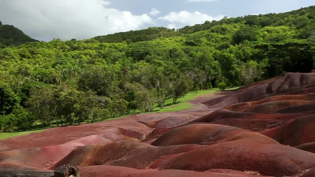 The most famous tourist place of Mauritius - earth of seven colors