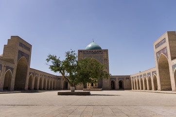 The courtyard of the mosque Kalon, Bukhara, Uzbekistan.