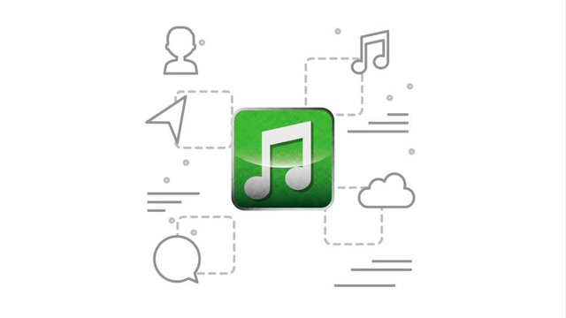 music mobile icon design