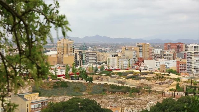 View of the city of Cartagena, Spain