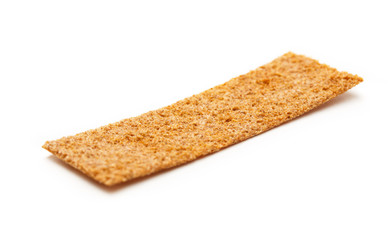 Crispbread isolated on white background