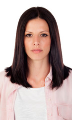Fototapeta premium Portrait of a beautiful brunette woman