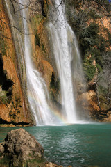 Fototapeta na wymiar La cascade de Sillans-la-Cascade dans le Var