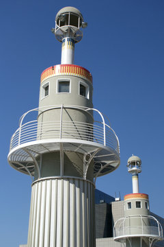 TORRES DEL PARQUE DE LA ESPA&Ntilde;A INDUSTRIAL. BARCELONA. CATALU&Ntilde;A. ESPA&Ntilde;A