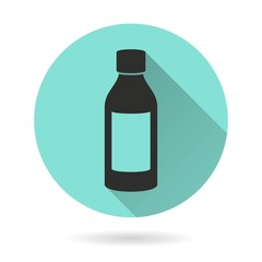 Medicine bottle - vector icon.