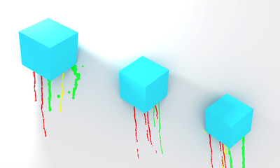 Blue Cubes bleeding