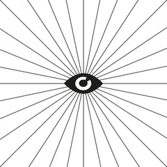 Eye contour illustration background