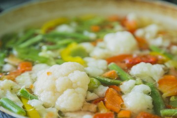 Vegetable Stew with selective focus