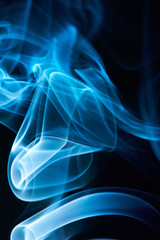 close up of blue curves