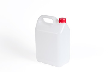 White plastic jerrycan