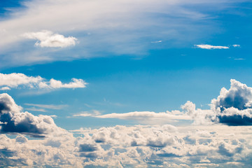 colorful dramatic sky with cloud at sunset