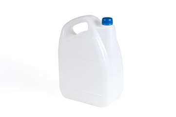 White plastic jerrycan