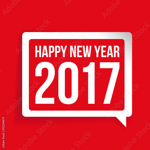 quot happy new year 2017 speech bubble quot stock image and quot happy new year 2017 speech bubble quot stock image and