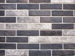 Decorative brickwork of white and black bricks