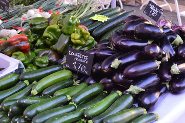 Courgettes & aubergines