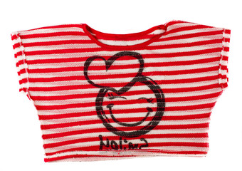 red stripped female t-shirt