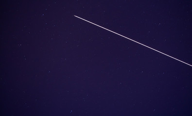 Plane coming through clear sky