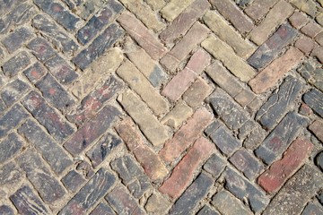 Fototapeta premium Background of stone road texture