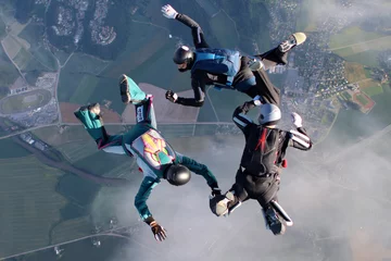 Tableaux sur verre Sports aériens Parachutisme en Norvège