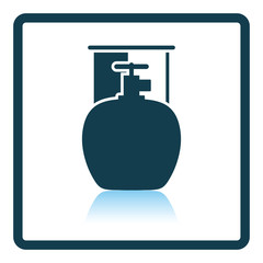 Camping gas container icon