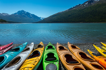 Obraz premium Eklutna Lake in Alaska