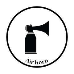 Football fans air horn aerosol icon