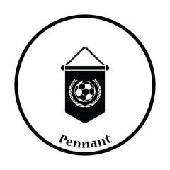 Football pennant icon