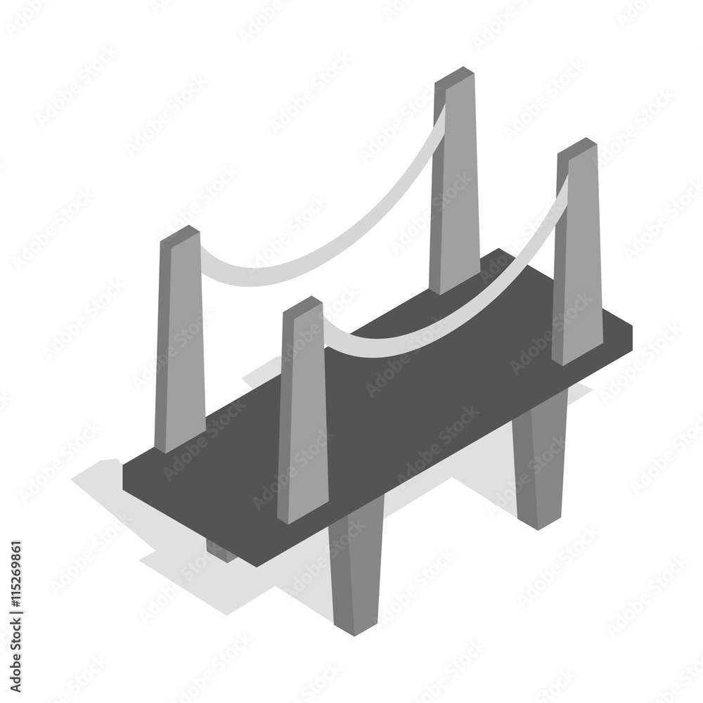 Poster scaffolding icon in isometric 3d style isolated on white background
