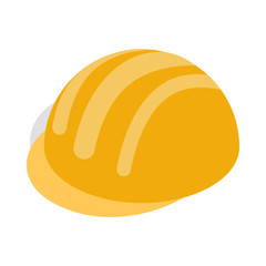 Construction Helmet icon in isometric 3d style isolated on white background