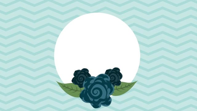 Flower background design with blank empty