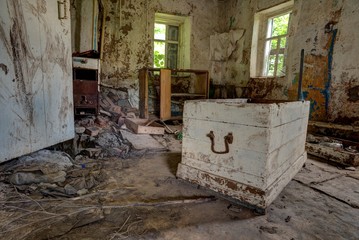 Old Abandoned Cottage House Home Interior