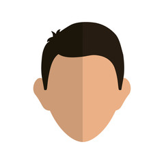 Avatar person concept represented by man icon. isolated and flat illustration 