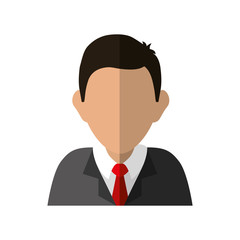 Avatar person concept represented by man icon. isolated and flat illustration 