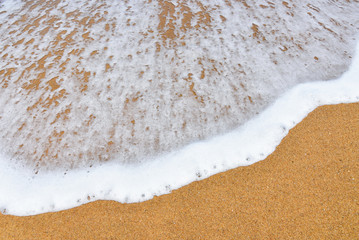 Sea wave over sand
Wave of the sea on the sand beach
Sea wave and sandy beach
Wave on the sand beach background
Beach background with summer beach sand. 