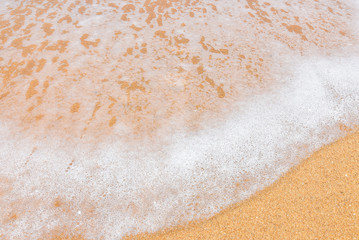 Sea wave over sand
Wave of the sea on the sand beach
Sea wave and sandy beach
Wave on the sand beach background
Beach background with summer beach sand. 