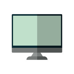 Gadget and technology concept represented by computer icon. isolated and flat illustration 