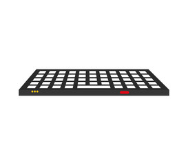 Gadget and technology concept represented by keyboard icon. isolated and flat illustration 