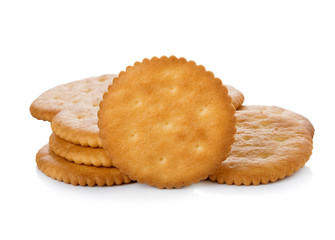 Biscuits on white background