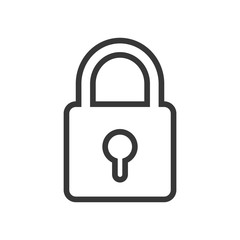 Security concept represented by padlock icon. isolated and flat illustration 