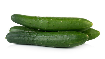 Cucumber on white background
