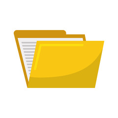 File concept represented by folder icon. isolated and flat illustration 