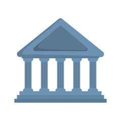 Obraz premium Money and financial item concept represented by bank icon. isolated and flat illustration 