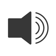 Music and Sound concept represented by Volume icon. isolated and flat illustration 