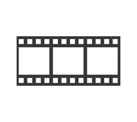 Movie concept represented by film strip icon. isolated and flat illustration 