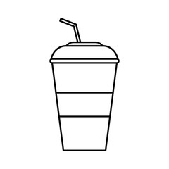 Drink concept represented by soda icon. isolated and flat illustration 